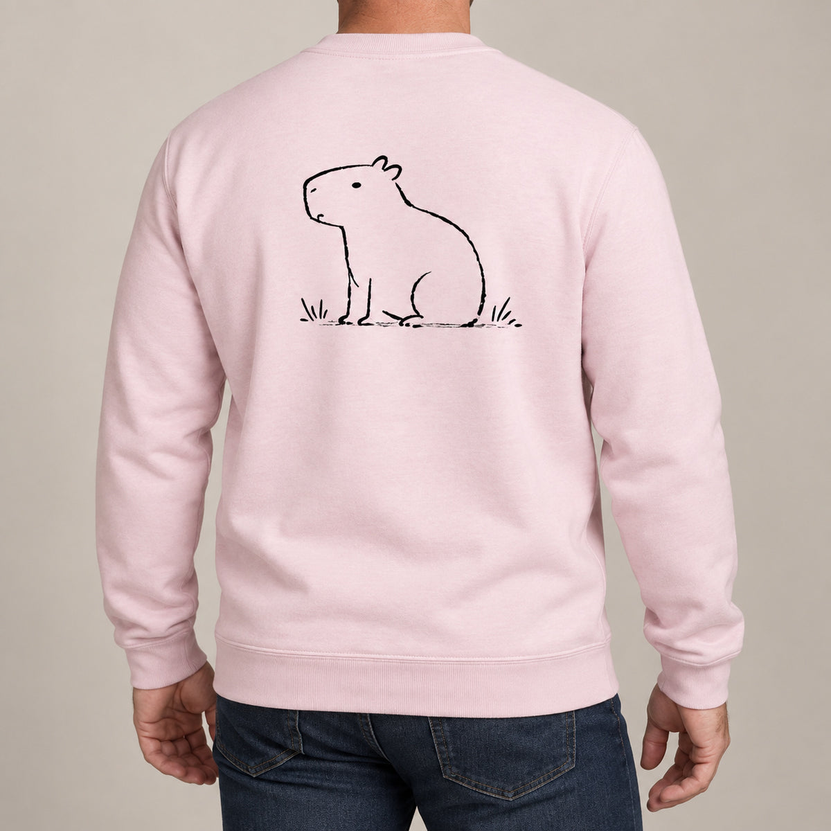 Calm Capybara Adult Sweatshirt - Wild Lines lead image