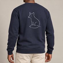 Poised Fox Adult Sweatshirt - Wild Lines lead image