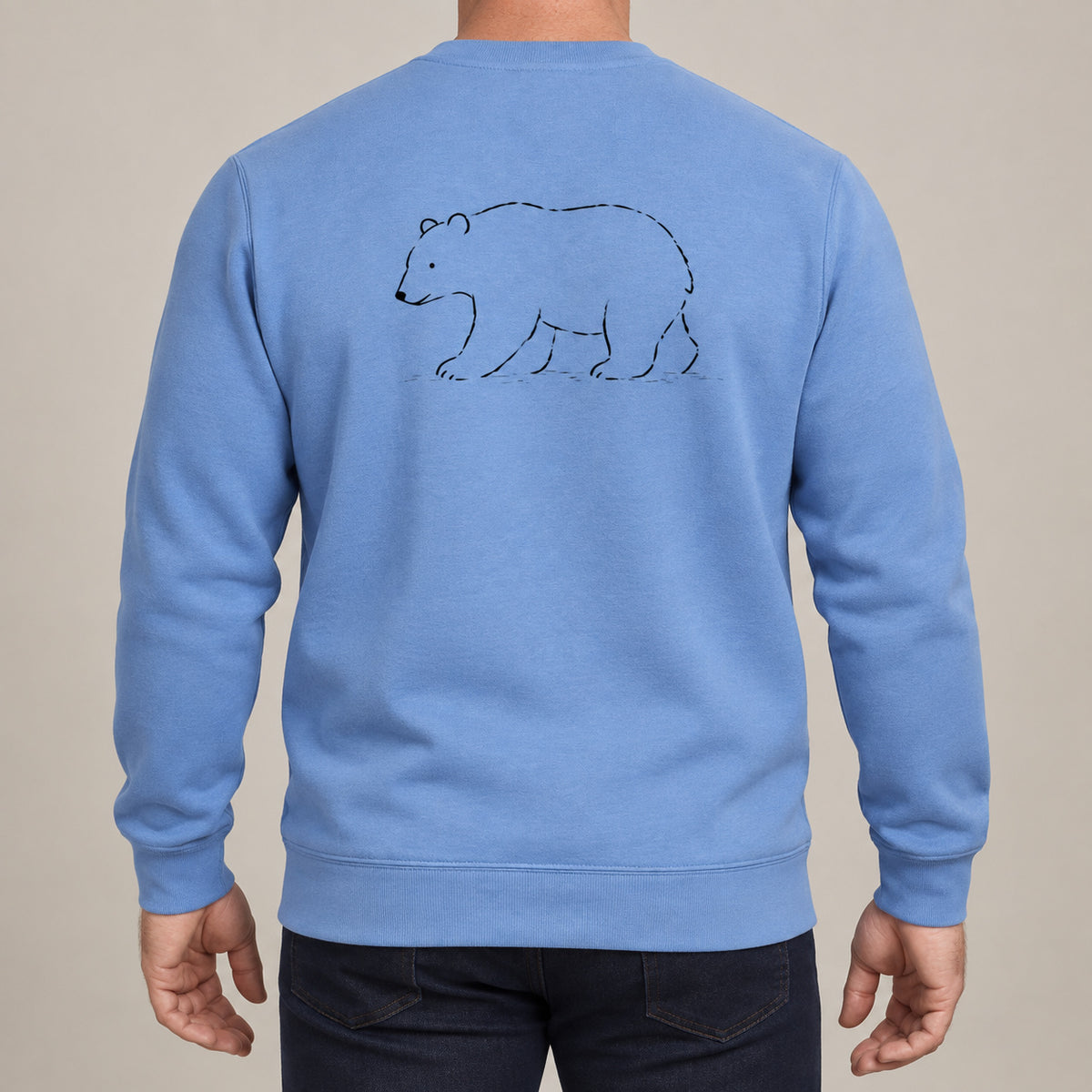 Roaming Bear Adult Sweatshirt - Wild Lines lead image