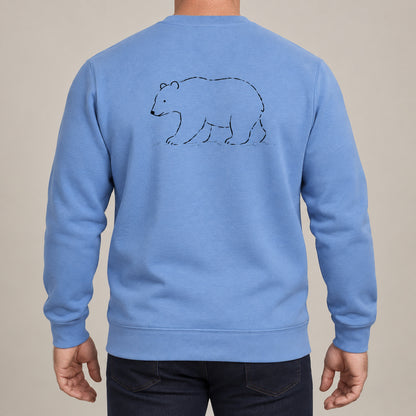 Roaming Bear Adult Sweatshirt - Wild Lines lead image