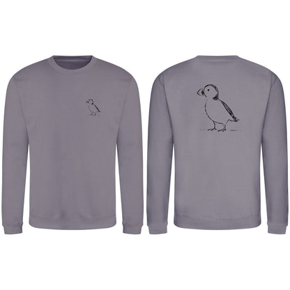 Proud Puffin Adult Sweatshirt - Wild Lines Dusty Lilac colour variant image