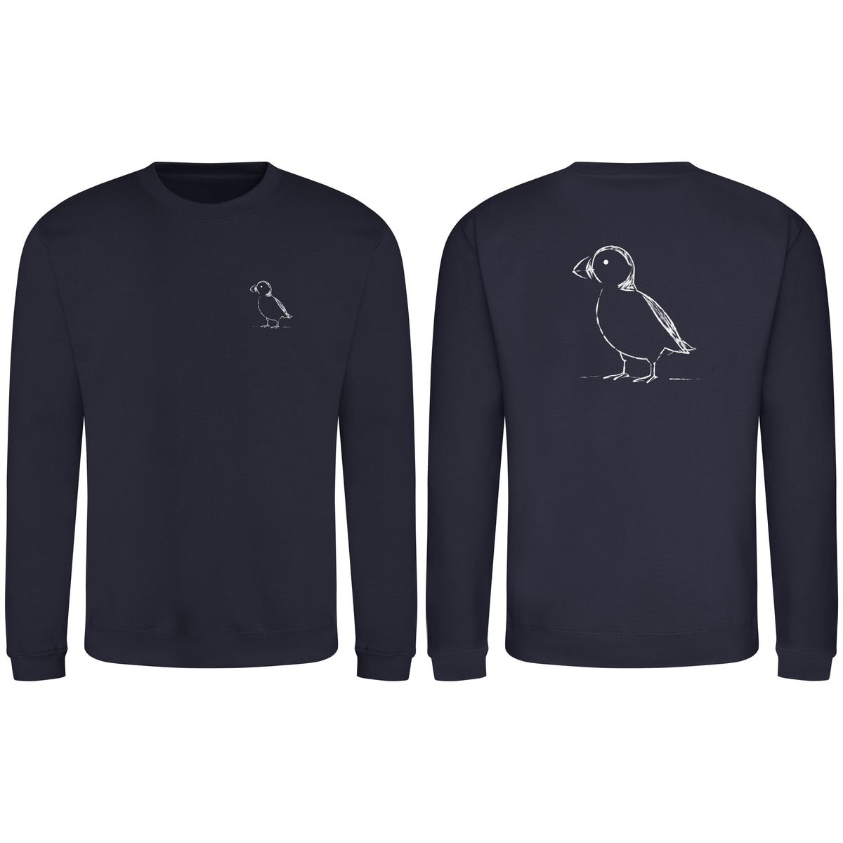 Proud Puffin Adult Sweatshirt - Wild Lines French Navy colour variant image