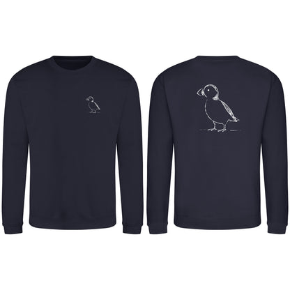 Proud Puffin Adult Sweatshirt - Wild Lines French Navy colour variant image