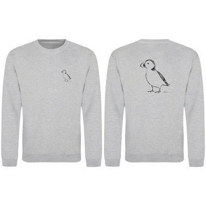 Proud Puffin Adult Sweatshirt - Wild Lines Heather Grey colour variant image