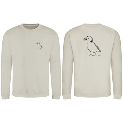 Proud Puffin Adult Sweatshirt - Wild Lines Natural Stone colour variant image