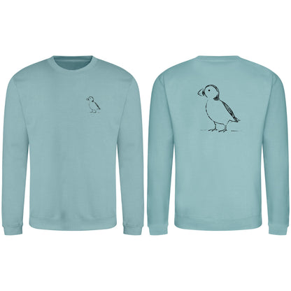 Proud Puffin Adult Sweatshirt - Wild Lines Seafoam colour variant image