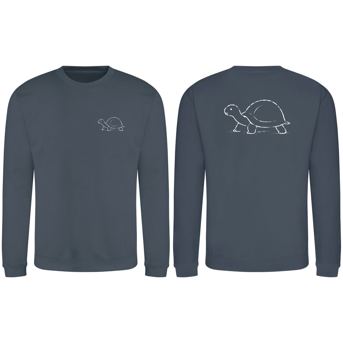 Steady Tortoise Adult Sweatshirt - Wild Lines Airforce Blue colour variant image