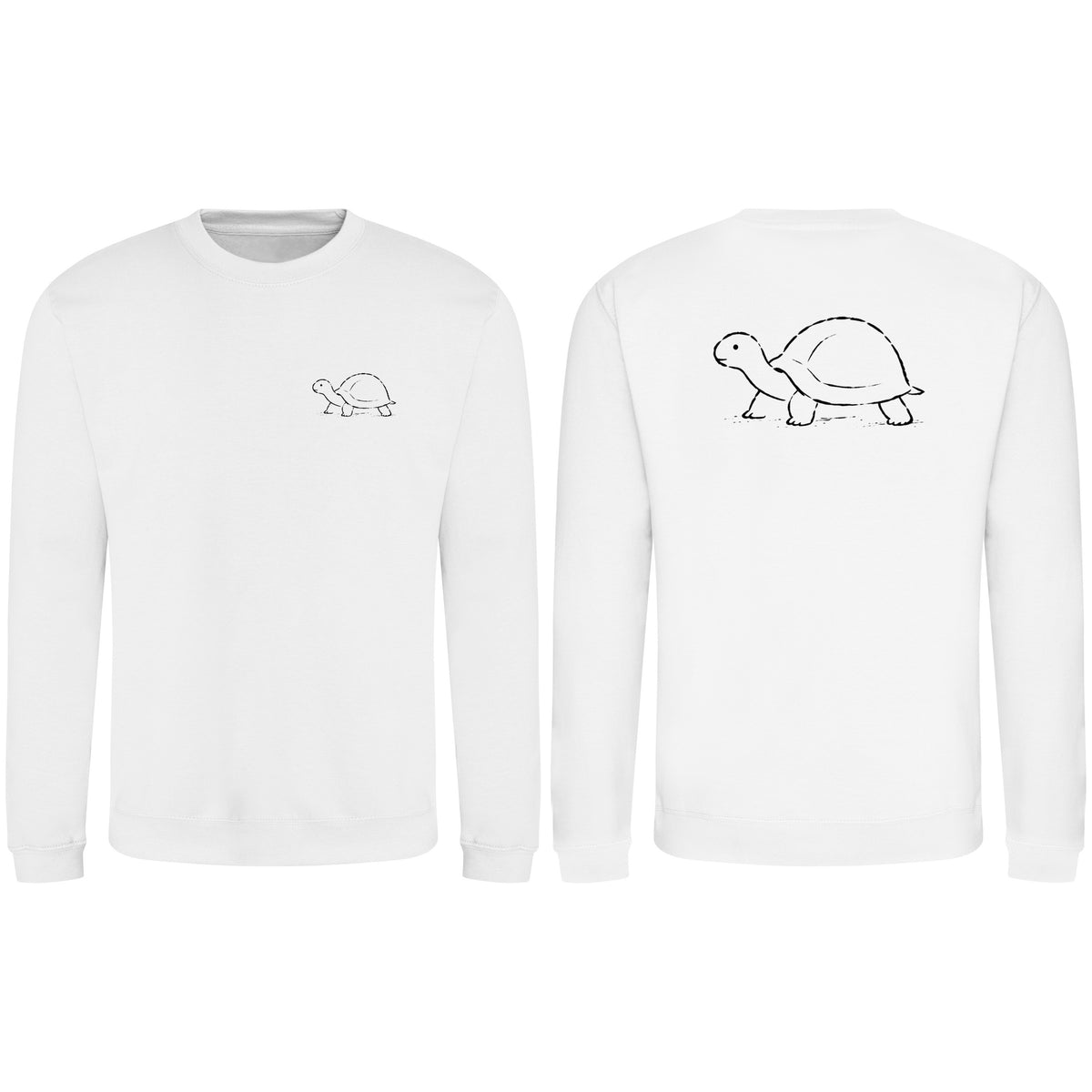 Steady Tortoise Adult Sweatshirt - Wild Lines Arctic White colour variant image