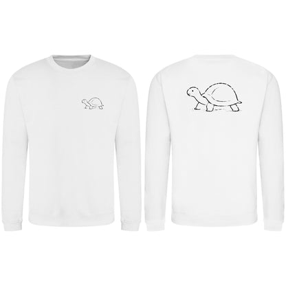 Steady Tortoise Adult Sweatshirt - Wild Lines Arctic White colour variant image