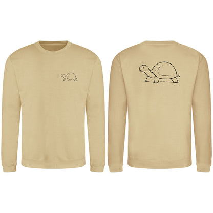 Steady Tortoise Adult Sweatshirt - Wild Lines Desert Sand colour variant image