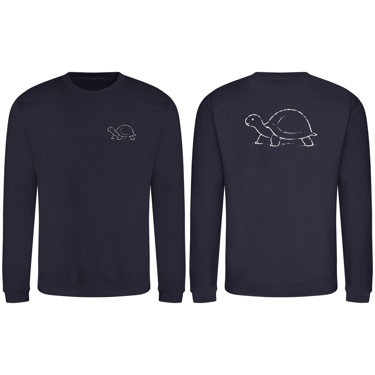 Steady Tortoise Adult Sweatshirt - Wild Lines French Navy colour variant image