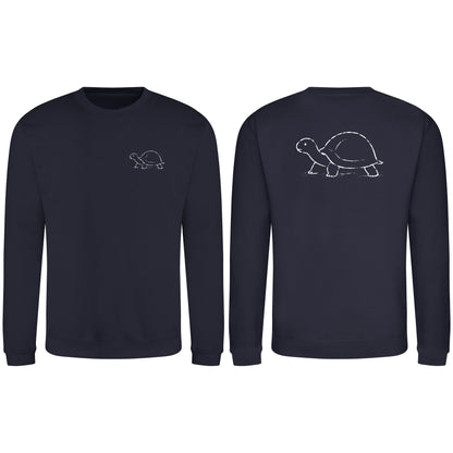 Steady Tortoise Adult Sweatshirt - Wild Lines French Navy colour variant image