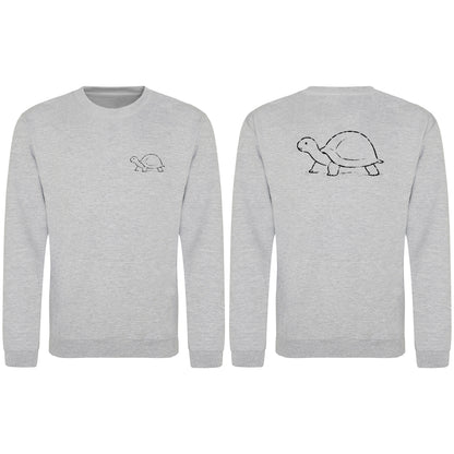 Steady Tortoise Adult Sweatshirt - Wild Lines Heather Grey colour variant image