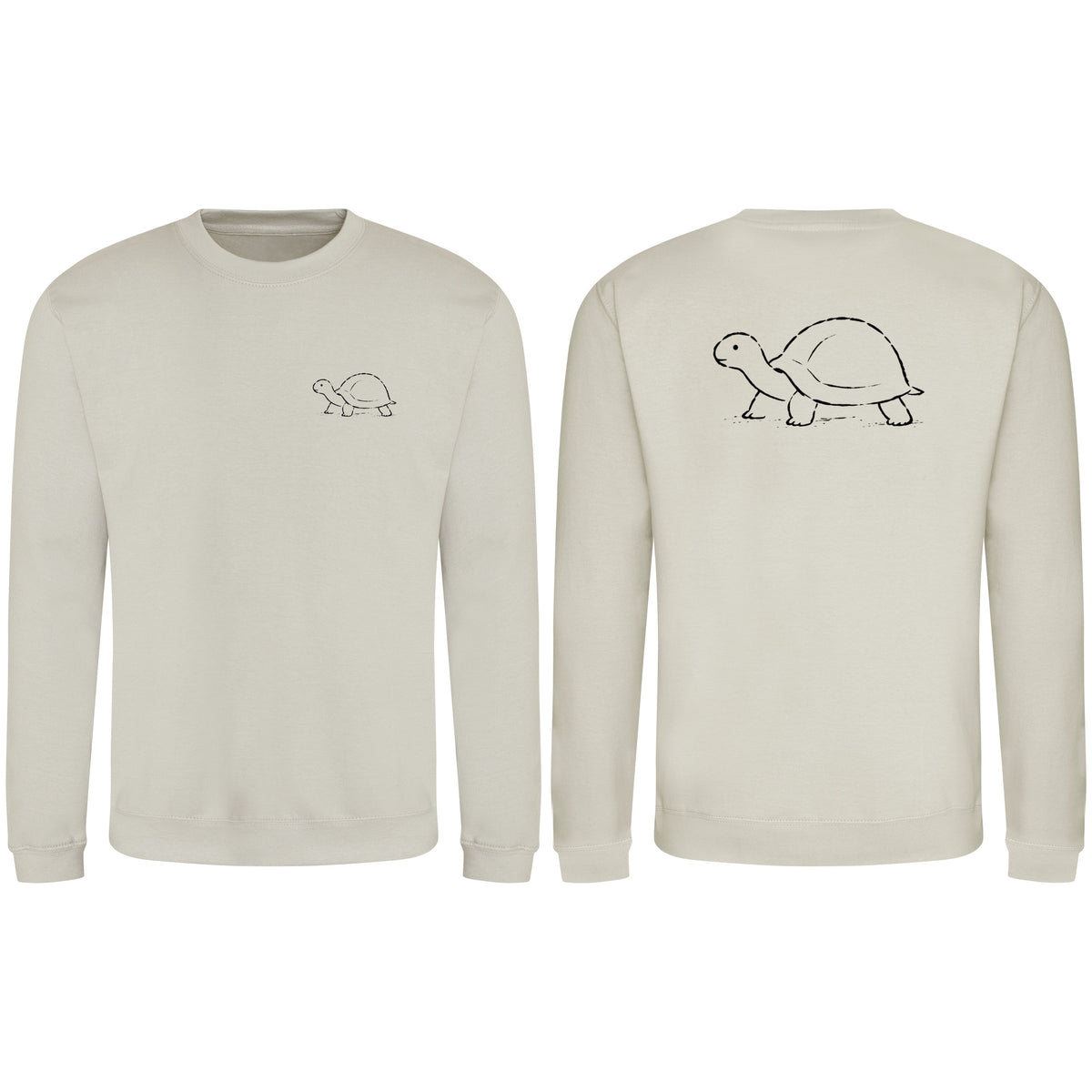 Steady Tortoise Adult Sweatshirt - Wild Lines Natural Stone colour variant image