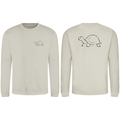 Steady Tortoise Adult Sweatshirt - Wild Lines Natural Stone colour variant image