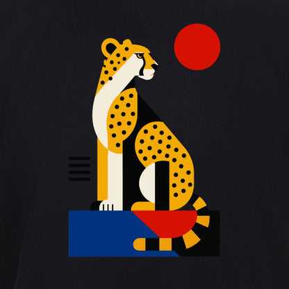 Poised Cheetah Adult Sweatshirt - Modern Menagerie gallery image 2