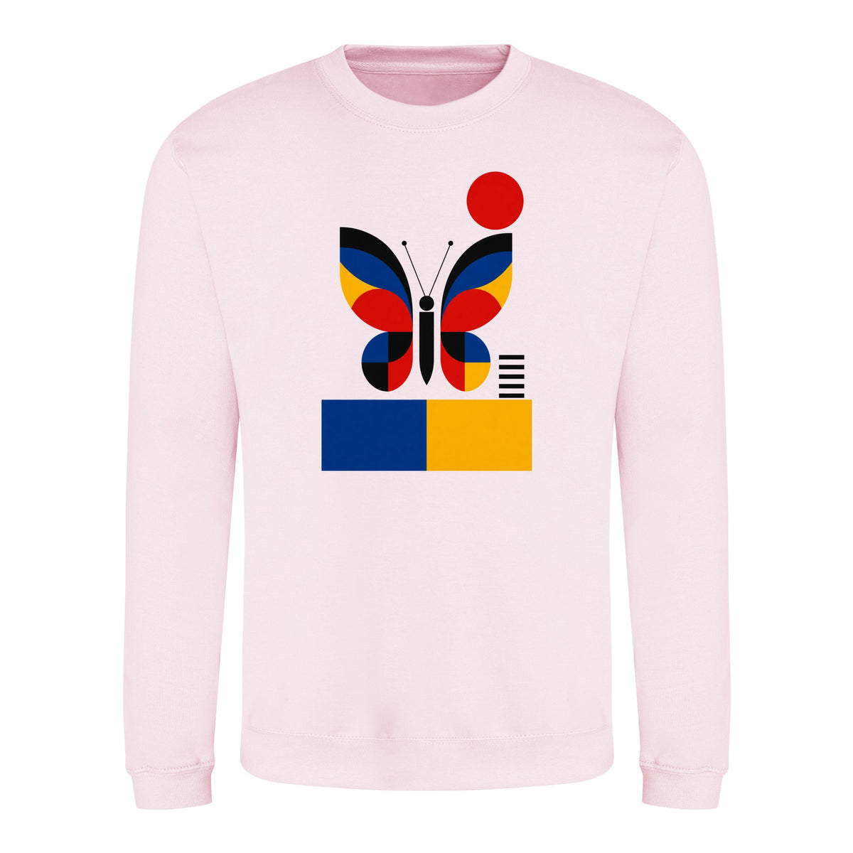 Butterfly in Balance Adult Sweatshirt - Modern Menagerie Baby Pink colour variant image