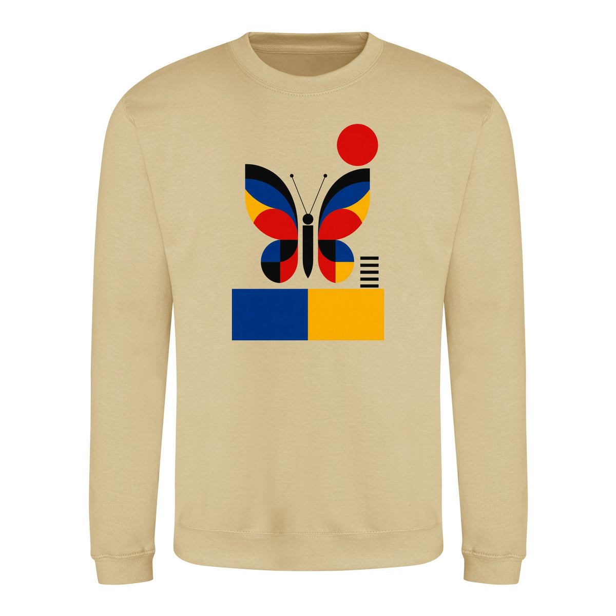 Butterfly in Balance Adult Sweatshirt - Modern Menagerie Desert Sand colour variant image