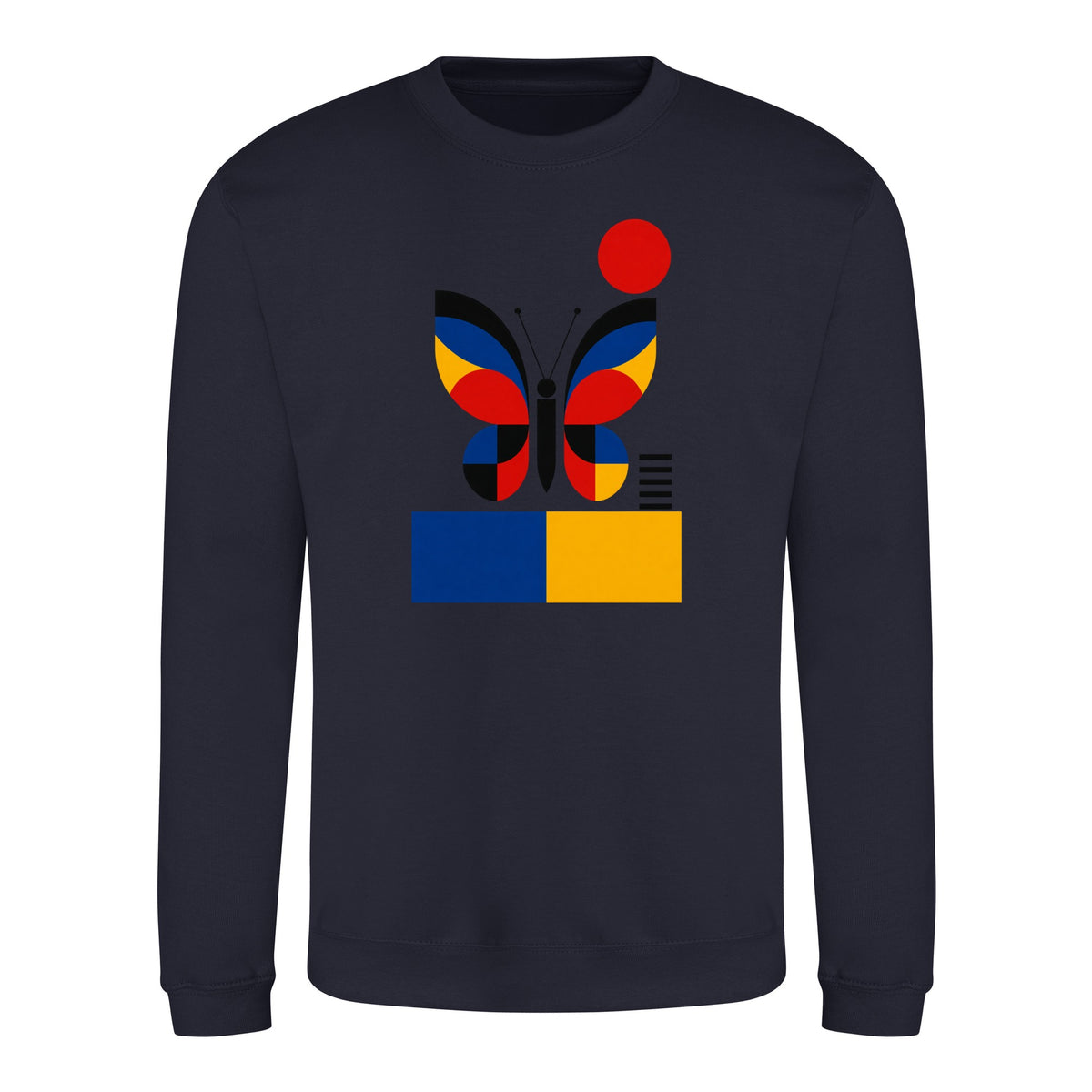Butterfly in Balance Adult Sweatshirt - Modern Menagerie French Navy colour variant image