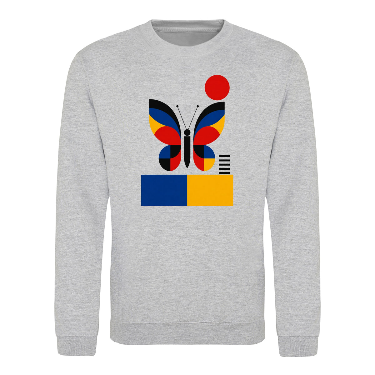 Butterfly in Balance Adult Sweatshirt - Modern Menagerie Heather Grey colour variant image