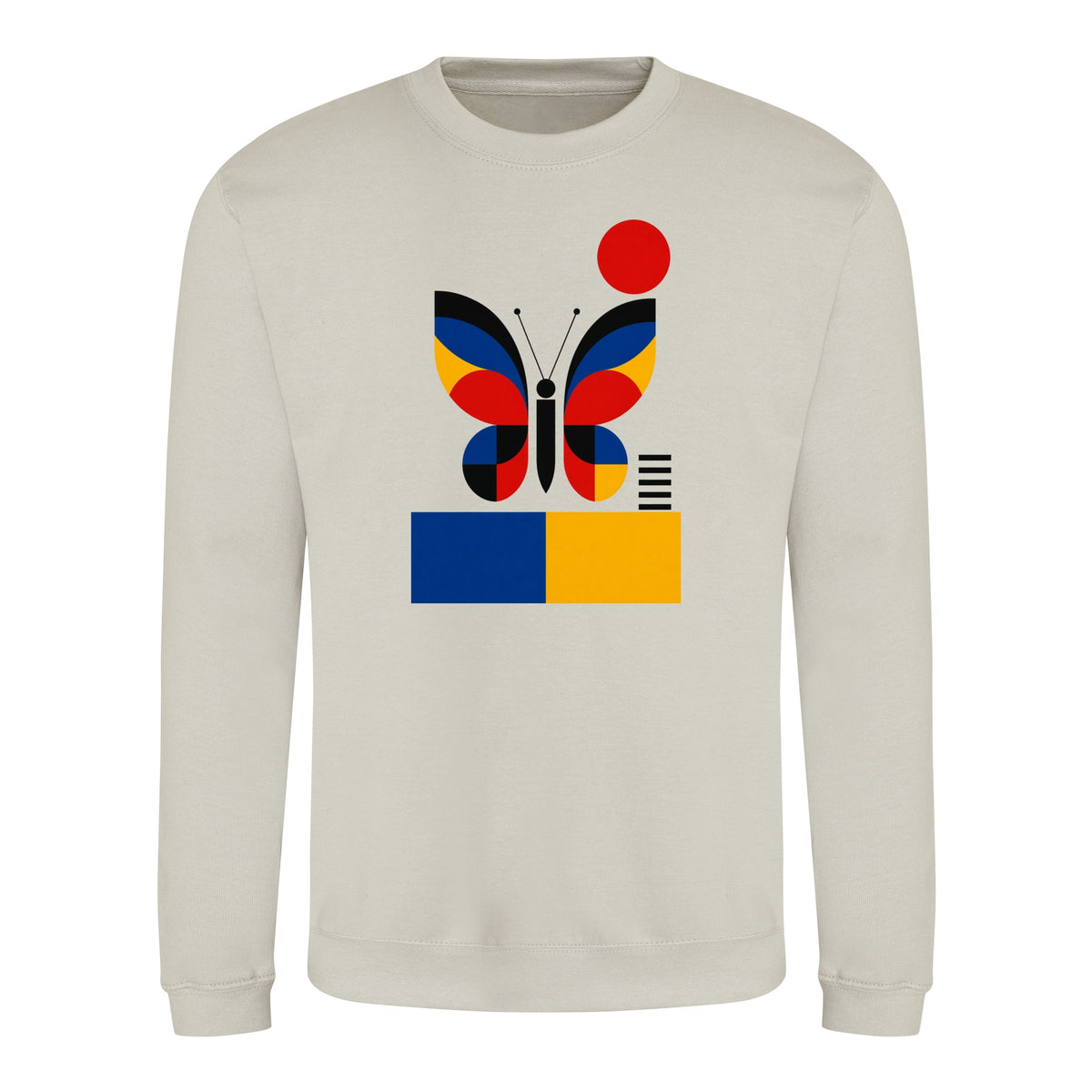 Butterfly in Balance Adult Sweatshirt - Modern Menagerie Natural Stone colour variant image