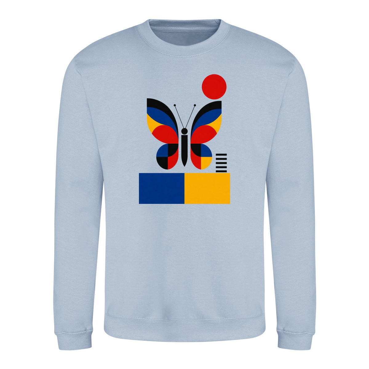 Butterfly in Balance Adult Sweatshirt - Modern Menagerie Sky Blue colour variant image