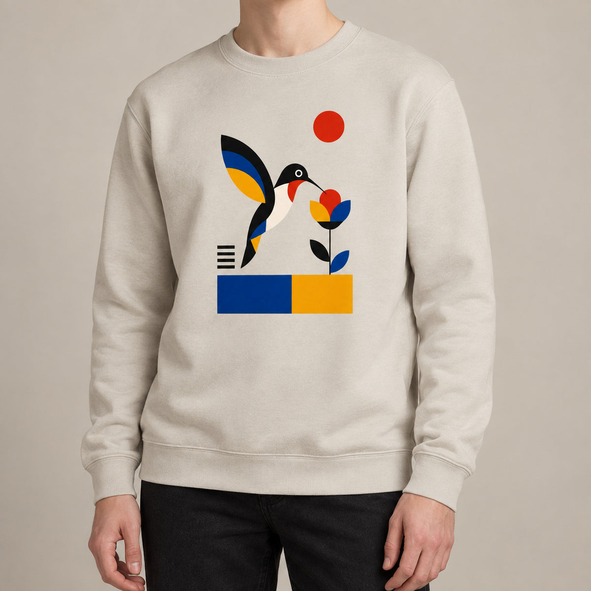Hummingbird Bloom Adult Sweatshirt - Modern Menagerie lead image