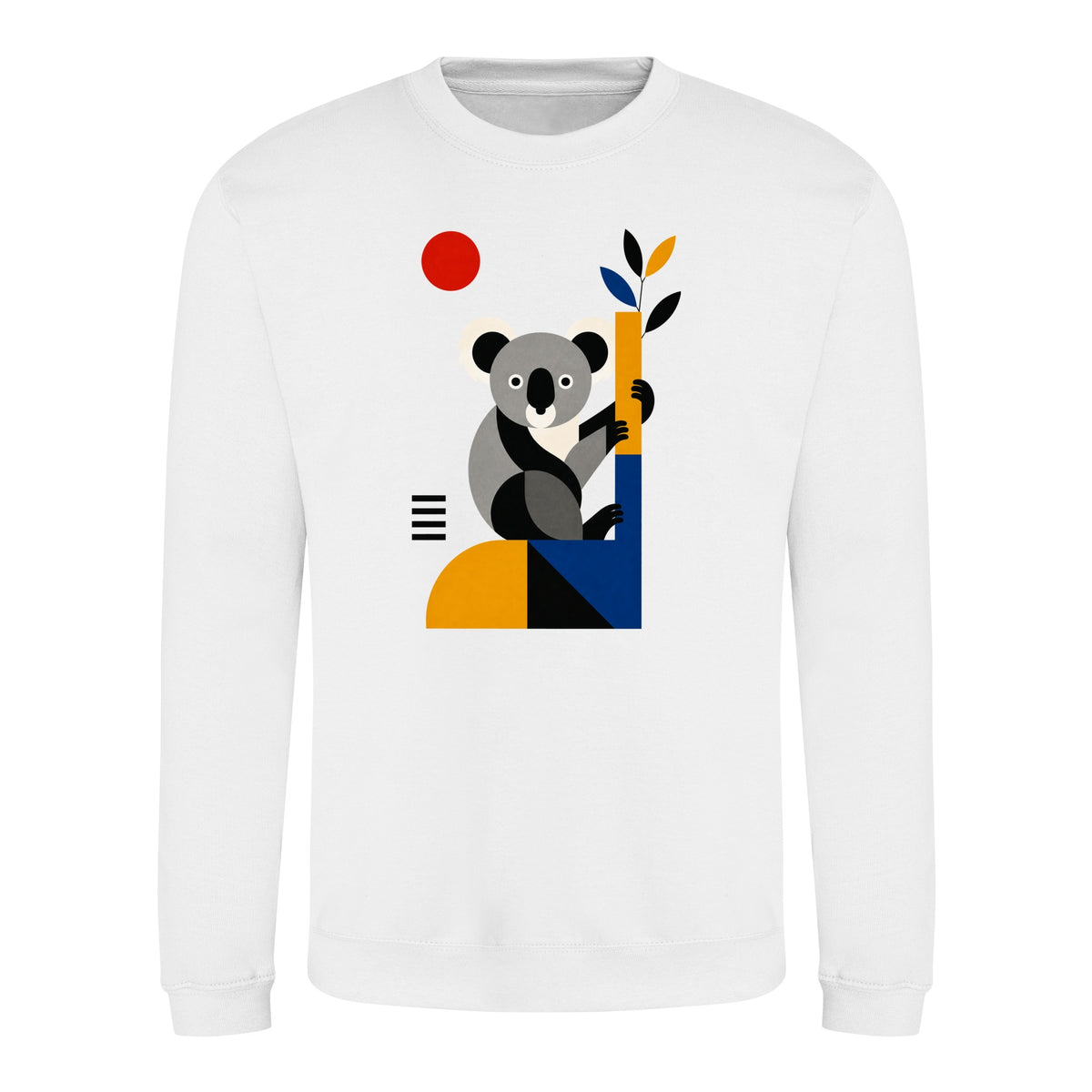 Climbing Koala Adult Sweatshirt - Modern Menagerie Arctic White colour variant image