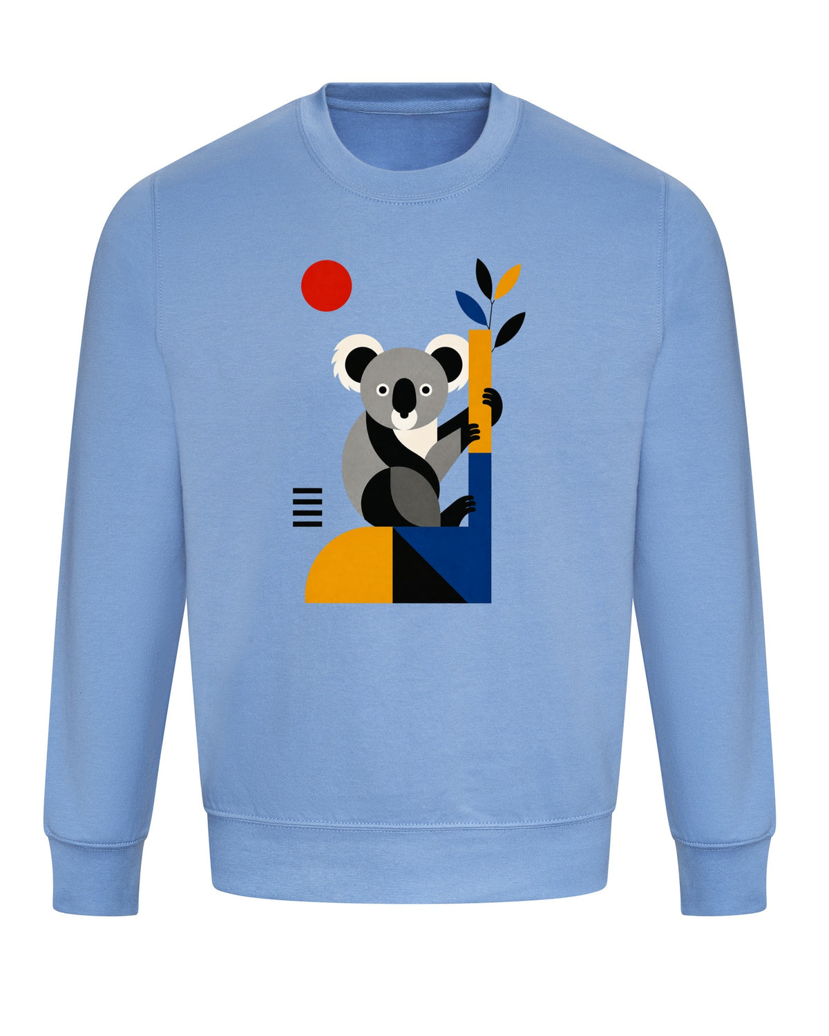 Climbing Koala Adult Sweatshirt - Modern Menagerie Cornflower Blue colour variant image