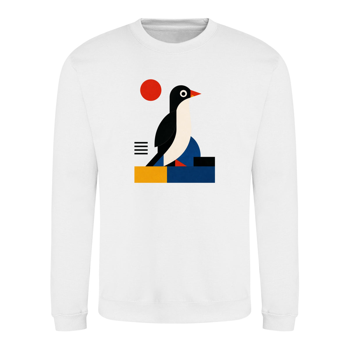 Penguin Profile Adult Sweatshirt - Modern Menagerie Arctic White colour variant image