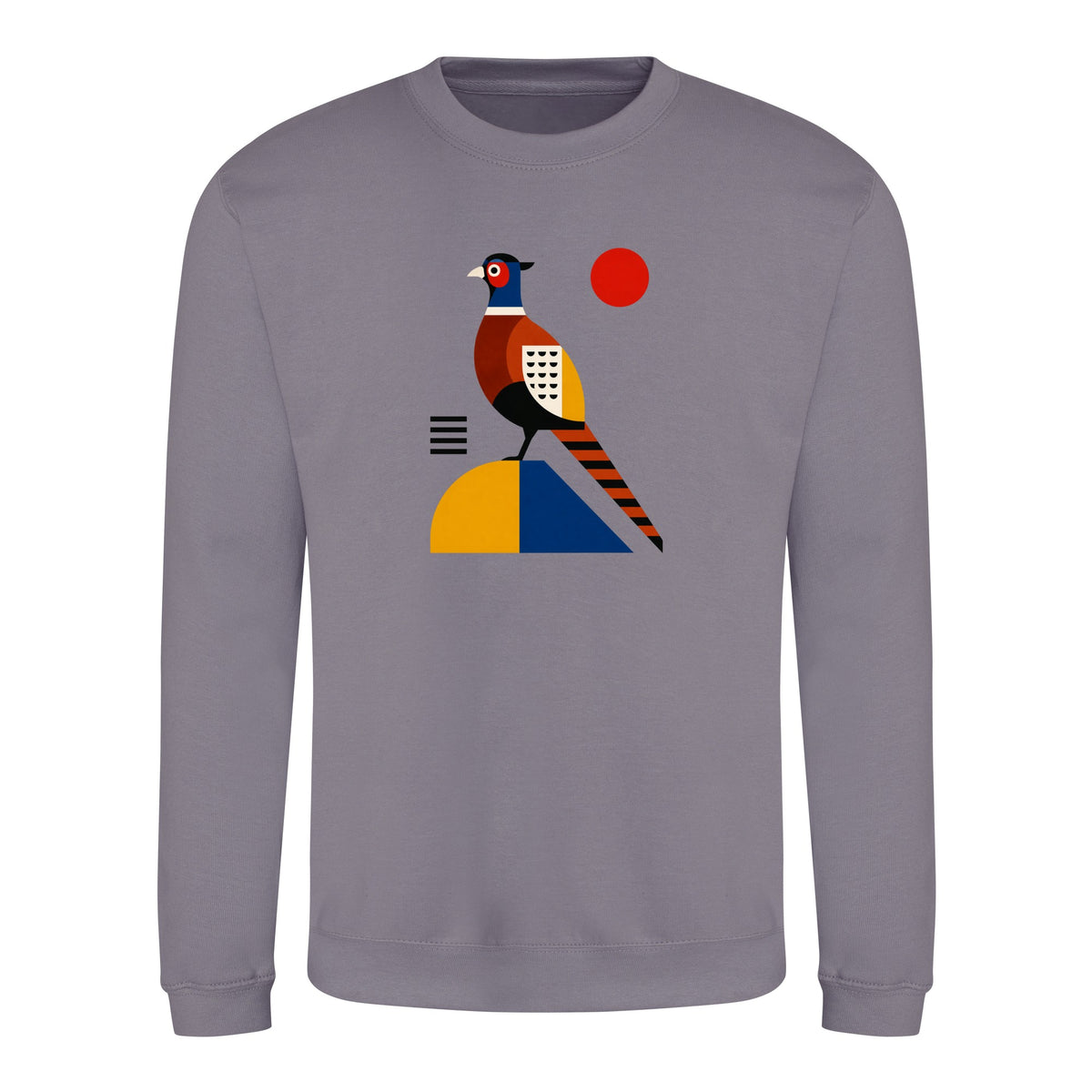 Pheasant in Form Adult Sweatshirt - Modern Menagerie Dusty Lilac colour variant image