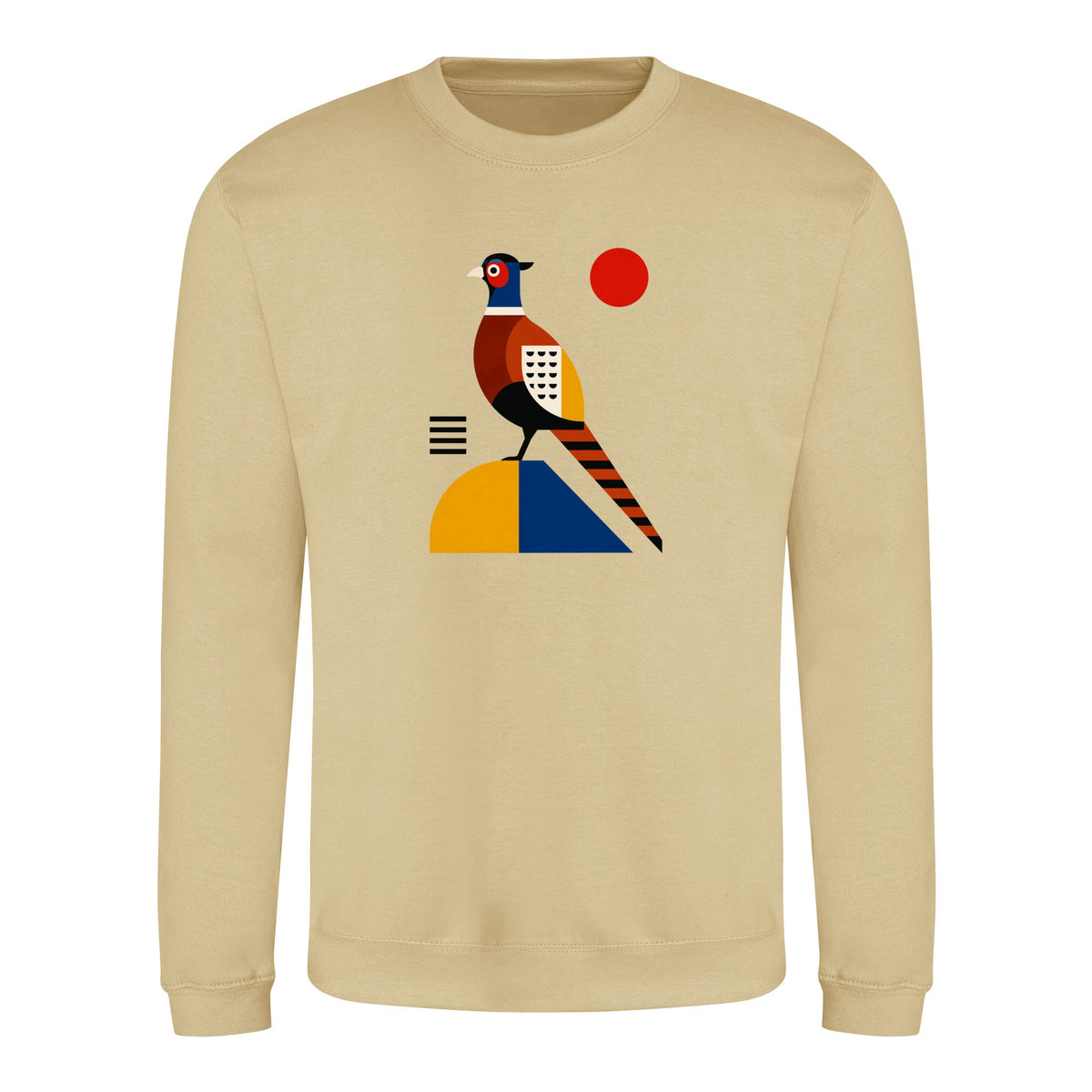 Pheasant in Form Adult Sweatshirt - Modern Menagerie Desert Sand colour variant image