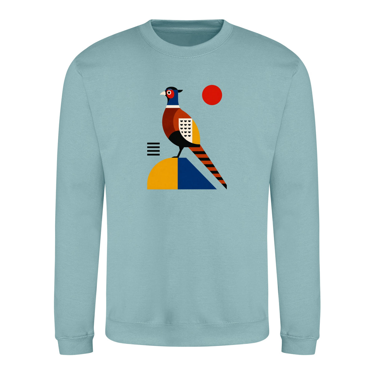 Pheasant in Form Adult Sweatshirt - Modern Menagerie Seafoam colour variant image