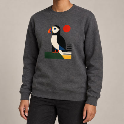 Puffin Perch Adult Sweatshirt - Modern Menagerie lead image