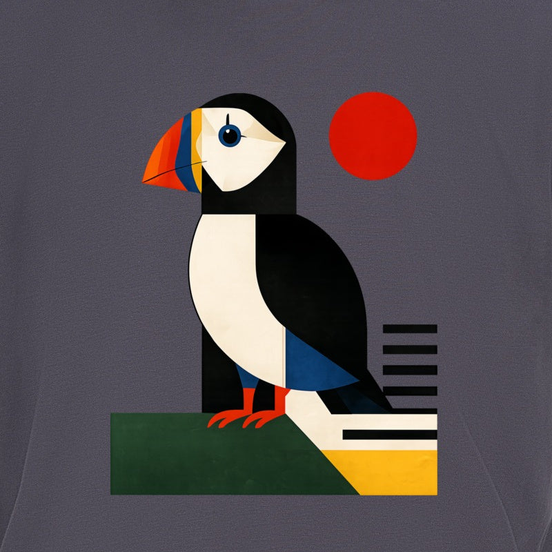 Puffin Perch Adult Sweatshirt - Modern Menagerie gallery image 2