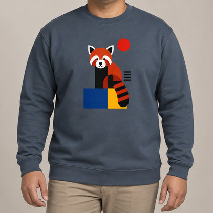 Red Panda Poise Adult Sweatshirt - Modern Menagerie lead image