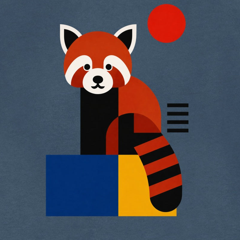 Red Panda Poise Adult Sweatshirt - Modern Menagerie gallery image 2