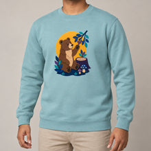 Bear's Woodland Wave Adult Sweatshirt - Felt & Fauna lead image