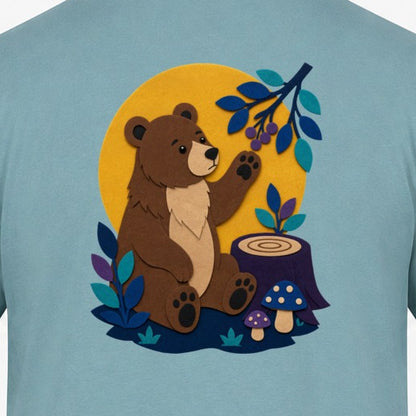 Bear's Woodland Wave Adult Sweatshirt - Felt & Fauna gallery image 2