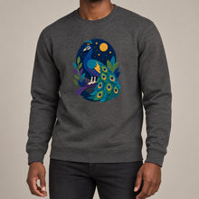Peacock at Midnight Adult Sweatshirt - Felt & Fauna lead image
