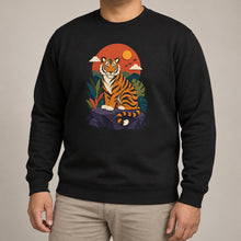 Tiger at Dusk Adult Sweatshirt - Felt & Fauna lead image