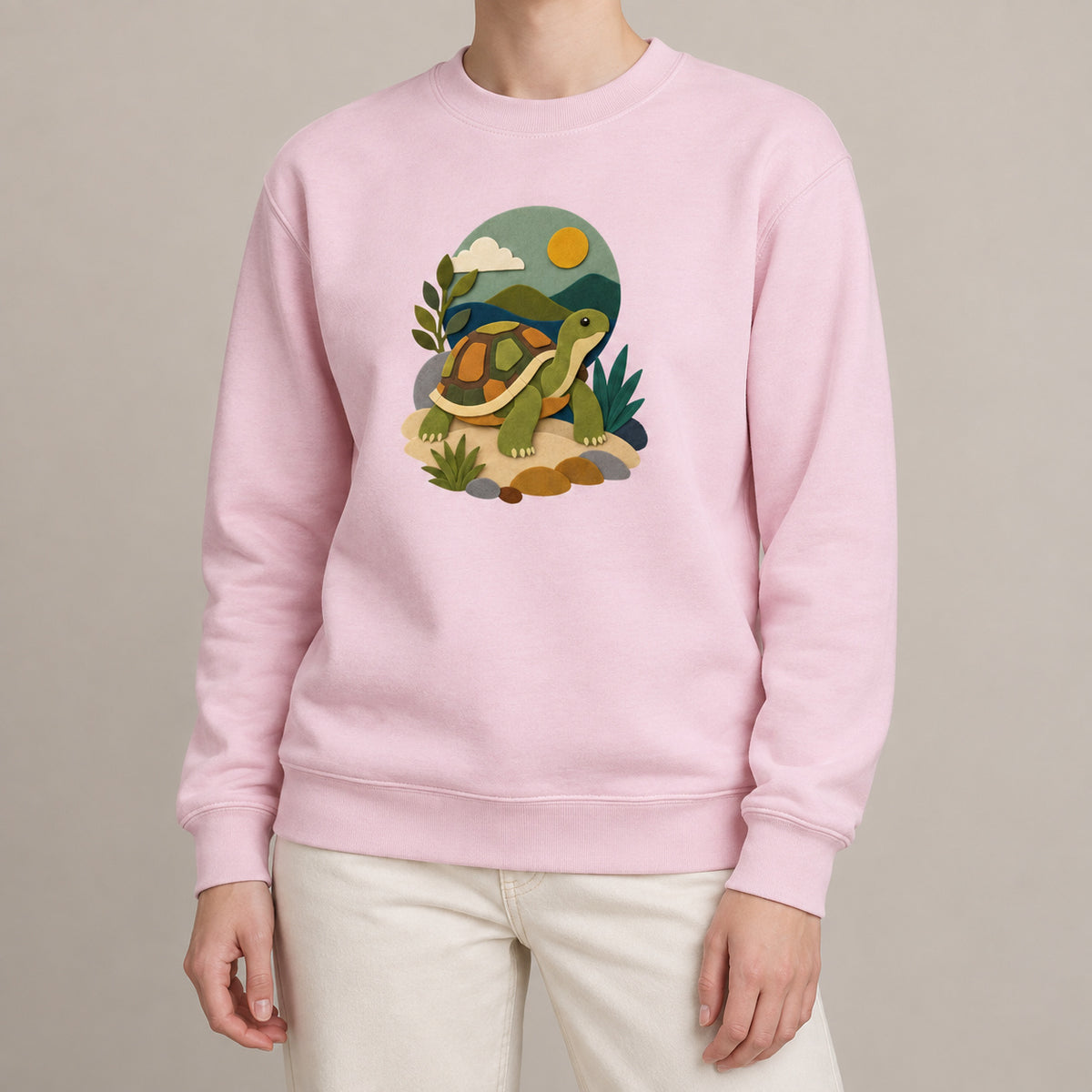Tortoise on the Trail Adult Sweatshirt - Felt & Fauna lead image