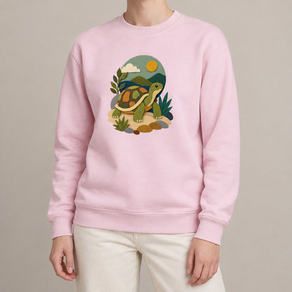 Tortoise on the Trail Adult Sweatshirt - Felt & Fauna lead image
