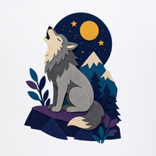 Wolf Beneath the Moon Adult Sweatshirt - Felt & Fauna gallery image 2