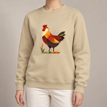 Cockerel at Dawn Adult Sweatshirt - Prism Kingdom lead image