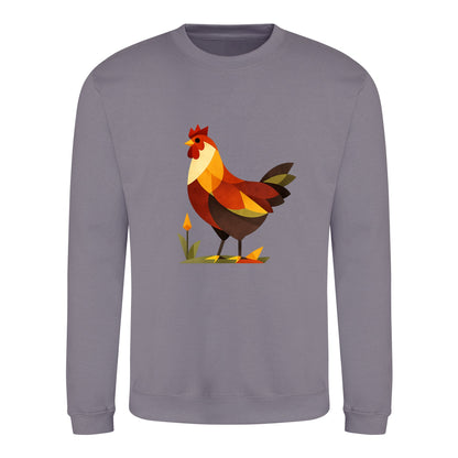 Cockerel at Dawn Adult Sweatshirt - Prism Kingdom Dusty Lilac colour variant image