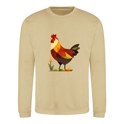 Cockerel at Dawn Adult Sweatshirt - Prism Kingdom Desert Sand colour variant image