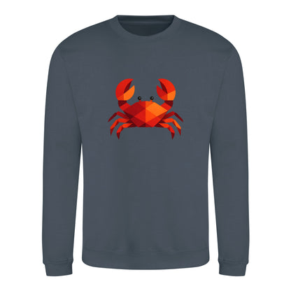 Crab in Crimson Adult Sweatshirt - Prism Kingdom Airforce Blue colour variant image