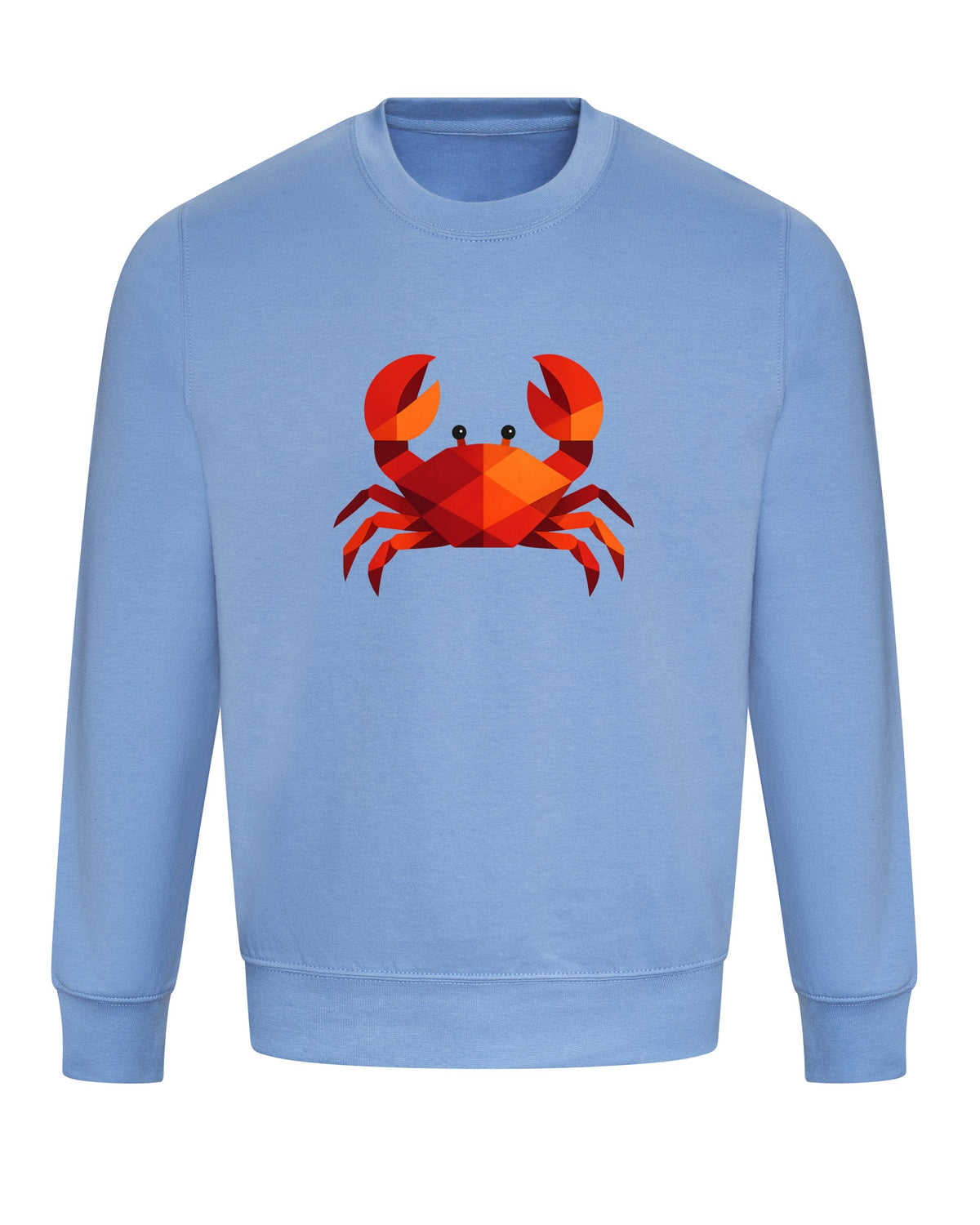 Crab in Crimson Adult Sweatshirt - Prism Kingdom Cornflower Blue colour variant image