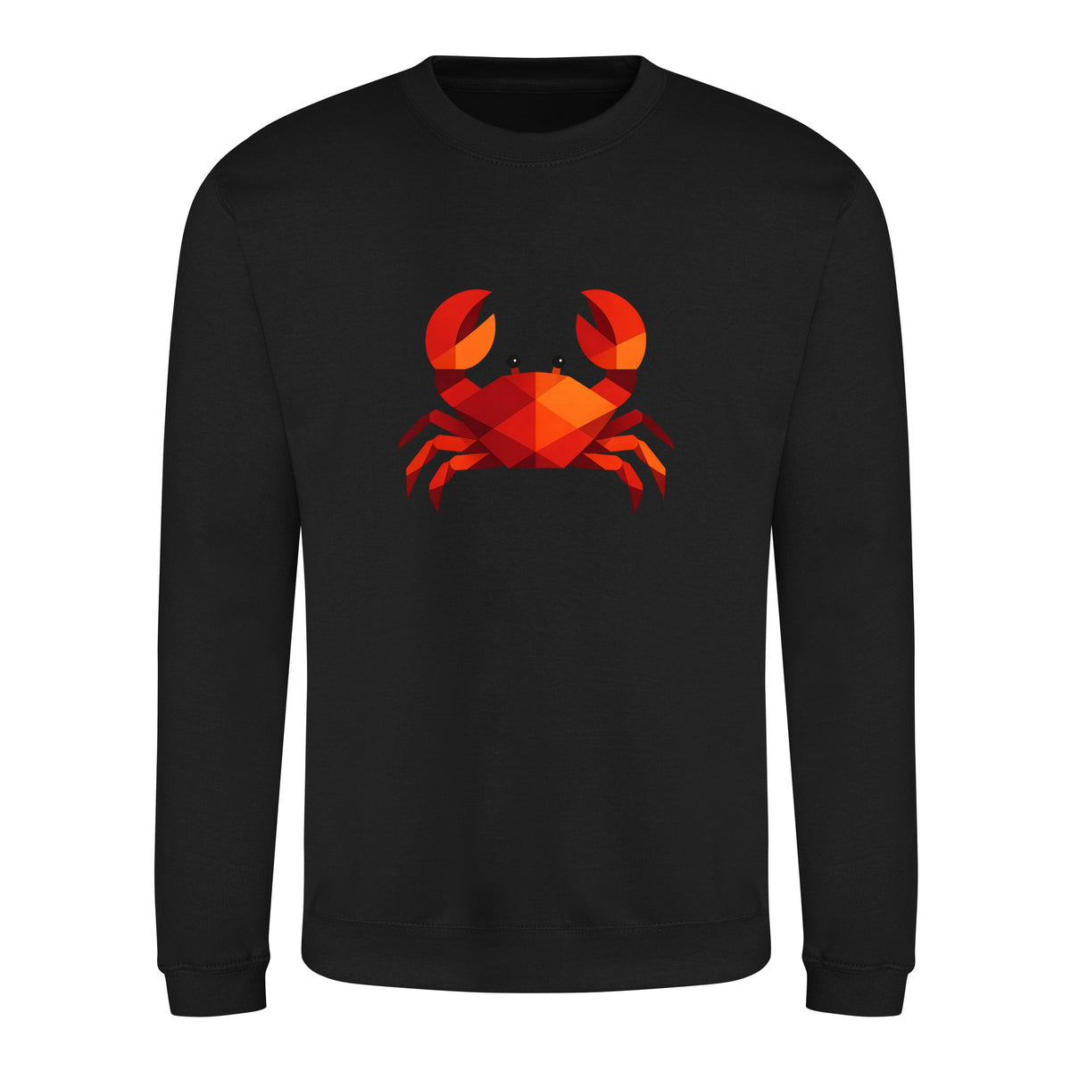 Crab in Crimson Adult Sweatshirt - Prism Kingdom Deep Black colour variant image